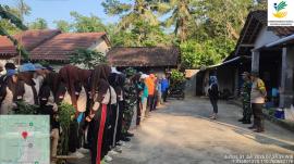Kalurahan Ponjong Ikuti Kegiatan Korve (Kerja Bakti) di Kalurahan Tambakromo